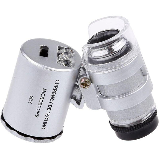 60X Mini LED Uv Illuminated Jeweler Loupe.
