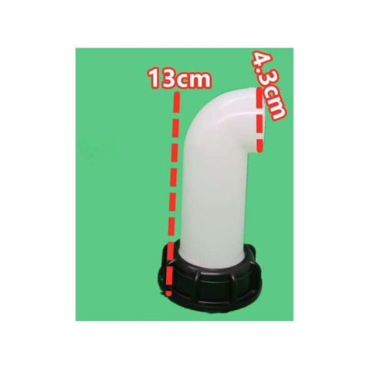 2 pcs Water Tank Nozzle Valve, Water Tank Valve, Ibc Water Tank Adapter 60Mm, For Dead Ibc Tank (White).