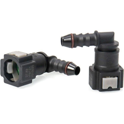 2 pcs Car Fuel Line Connector, Fuel Line Connector, 90 Degree Quick Connector, Plastic 7.89Mm Id6 Connector.