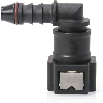 2 pcs Car Fuel Line Connector, Fuel Line Connector, 90 Degree Quick Connector, Plastic 7.89Mm Id6 Connector.