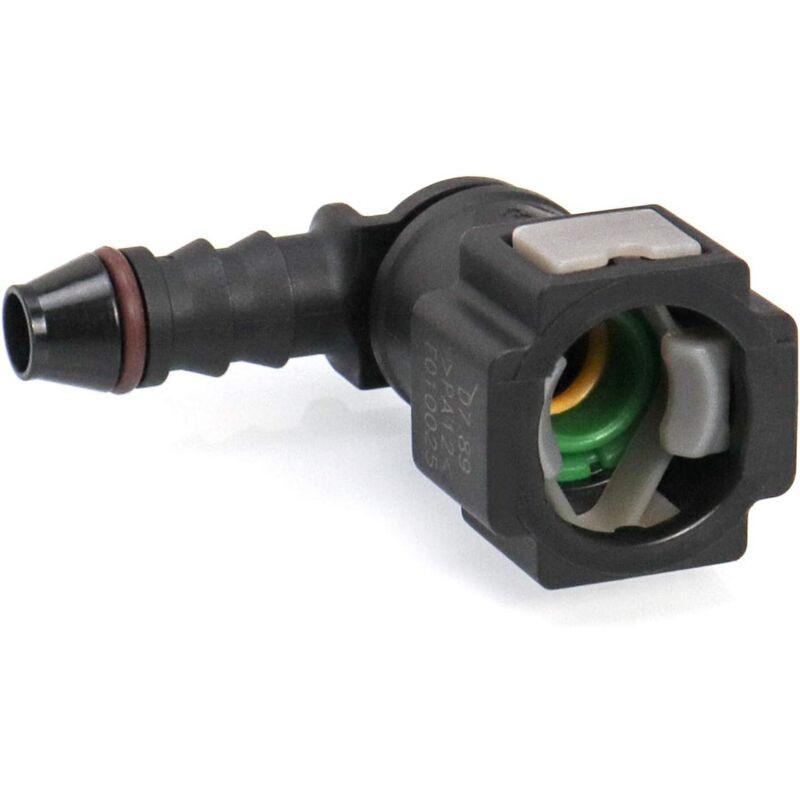 2 pcs Car Fuel Line Connector, Fuel Line Connector, 90 Degree Quick Connector, Plastic 7.89Mm Id6 Connector.