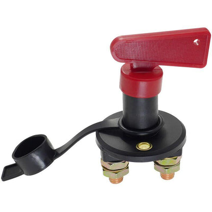 Battery Isolator Switch With 1 Key, 12V/24V Automotive Car Battery Cut Off Switch Emergency Power Cut Off Switch With.