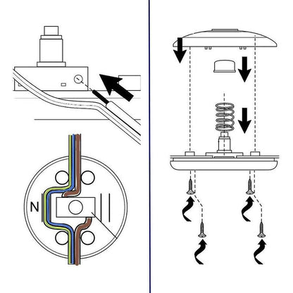 Foot Switch For Light Fixture - Black