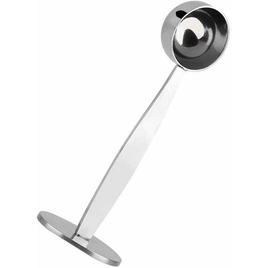 2-In-1 Coffee Scoop Holder Espresso Coffee Measuring Spoon Stamp Stainless Steel Coffee Scoop Measuring And Tamping.