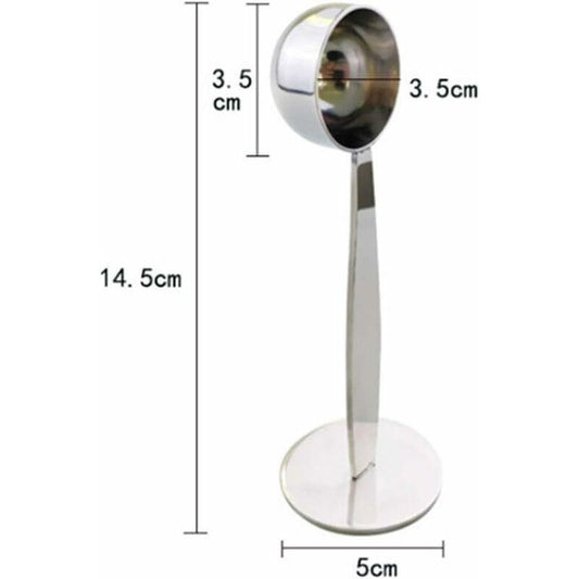 2-In-1 Coffee Scoop Holder Espresso Coffee Measuring Spoon Stamp Stainless Steel Coffee Scoop Measuring And Tamping.