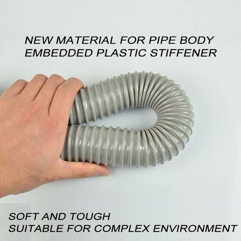 Bathtub Sink Drain Hose Flexible And Expandable, 58Mm Bold Single Interface Kitchen Sink Drain Hose 60Cm Long