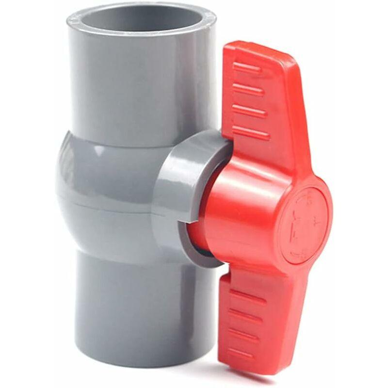 Pvc Ball Valve, U-Pvc Plastic Valve, Straight Connectors For Flow Control And Shutoff (Î¦20Mm).