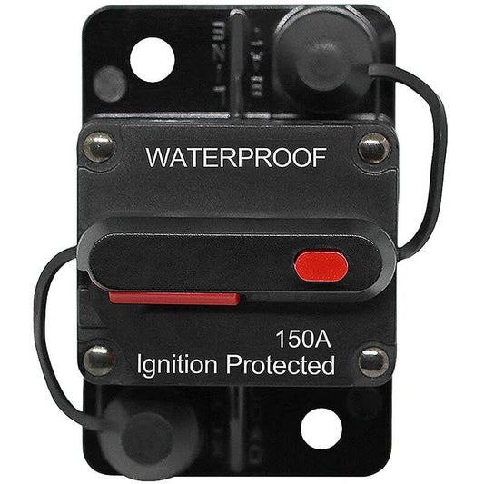 Car Circuit Breaker 30A - 150A, Dc 12V - 48V Waterproof Circuit Breaker With Manual Reset For Auto Car Marine Boat Bike.