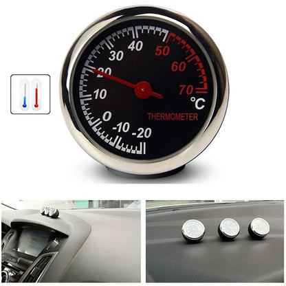 Car Thermometer Mechanical Needle Analog Counting Tool Anti-Scratch High Transparency And Durability Temperature