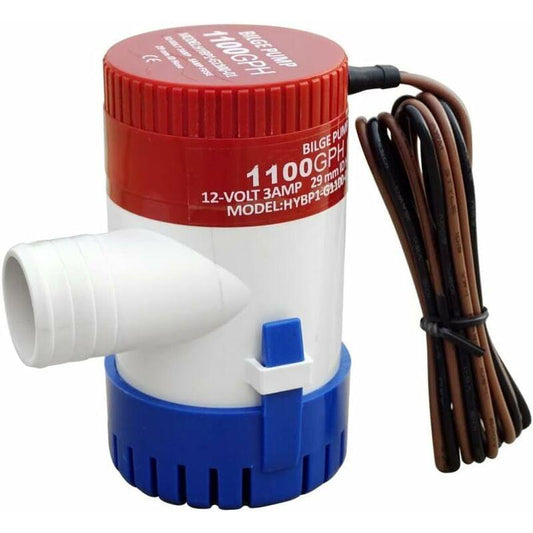Marine Electric Bilge Pump 1100Gph 12V For Boat Caravan Rv Submersible Non-Automatic.