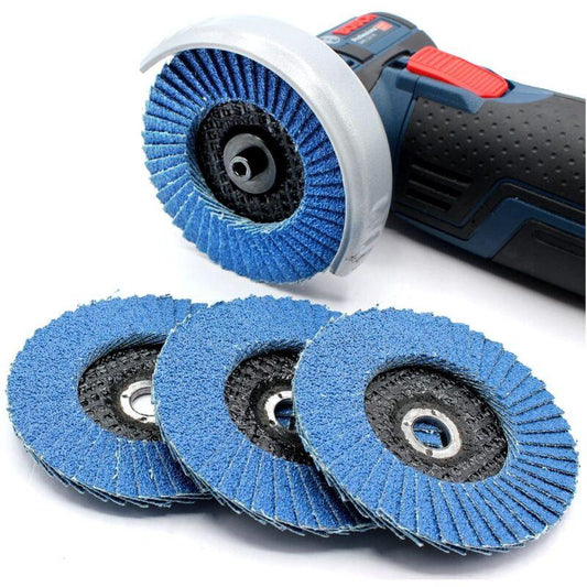 5 pcs 76 X 10Mm Flap Discs - Grit 60 80 120 For 10.8 10 8 12V 12 76 - Accessories For Stainless Steel Wood Grinders And.
