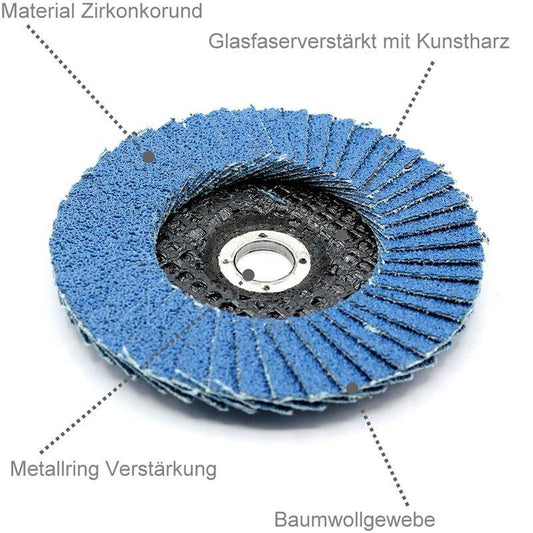 5 pcs 76 X 10Mm Flap Discs - Grit 60 80 120 For 10.8 10 8 12V 12 76 - Accessories For Stainless Steel Wood Grinders And.