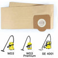 5 pcs Upright Vacuum Cleaner Bag, For Karcher Wd3, Wd 3 Premium, Wd3200, Wd3500P, A2204, A2204, A2534, Se4001,.