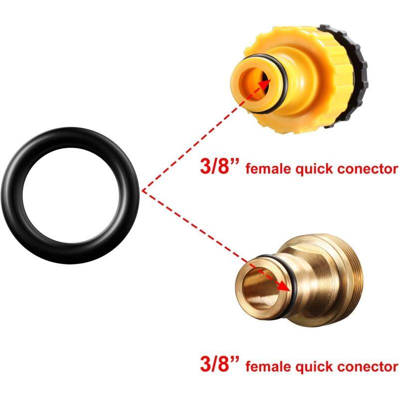 50 pcs Pressure Washer O-Rings Replacement For 1/4 Inch, 3/8 Inch, M22 Quick Connect Coupler (O Ring, 50 pcs).