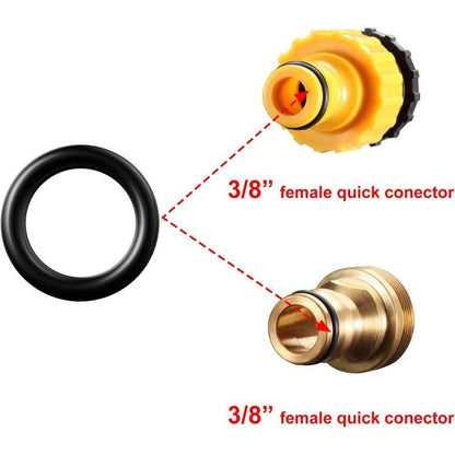 50 pcs Pressure Washer O-Rings Replacement For 1/4 Inch, 3/8 Inch, M22 Quick Connect Coupler (O Ring, 50 pcs).