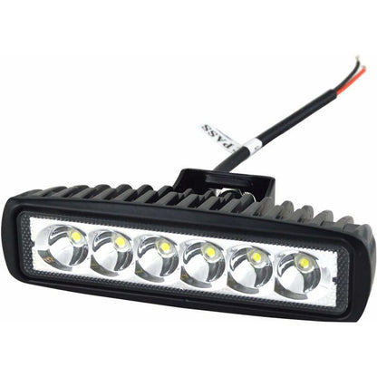 2 X 6" 18W LED Work Light Bar Spot Off ROad Truck Suv 4Wd Driving Fog Lamps(2X18 Fgb-Spot).