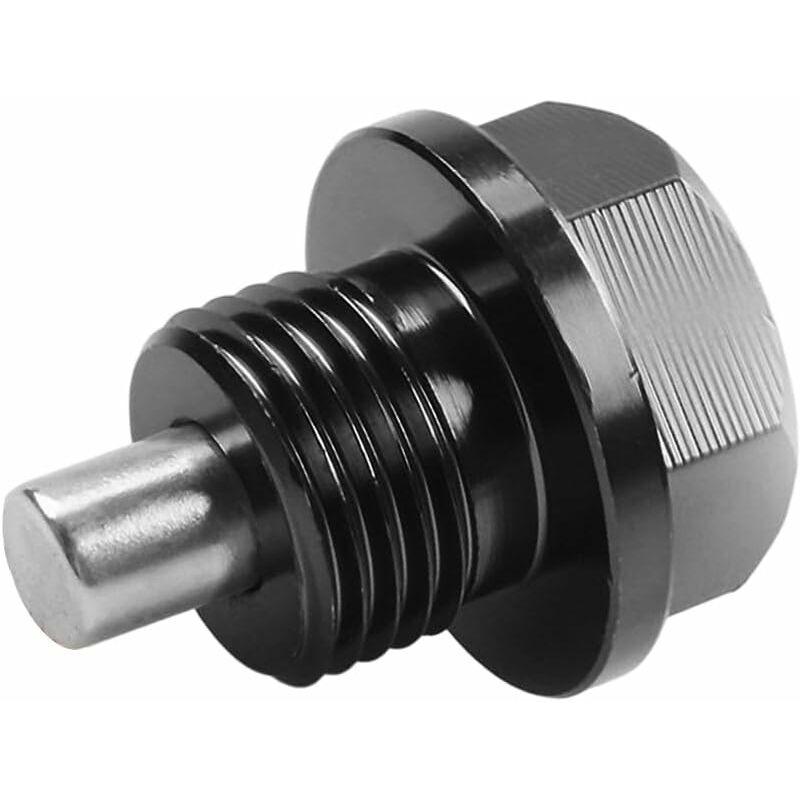 Oil Pan Screw, Universal Metal Anodized Magnetic Engine Oil Pan Nut Drain Plug Anti-Theft With Ring, Universal Oil Pan.