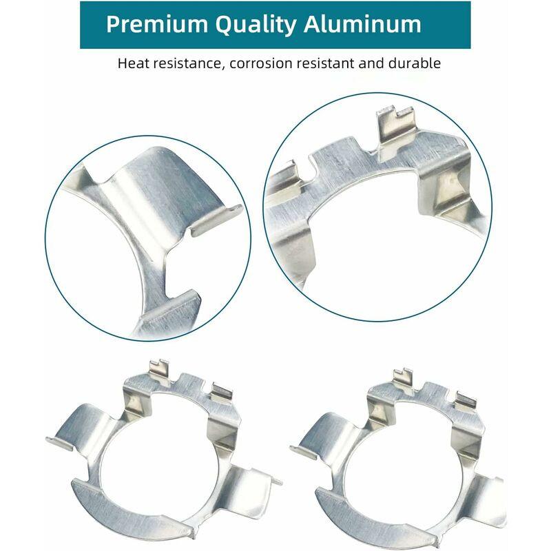 2 pcs Metal LED H7 Bulbs Adapters Lamp Base Holder Clip Bracket For Quasquai/Polo 6R / Polo 9R / Jetta Sport (Mk6) /.