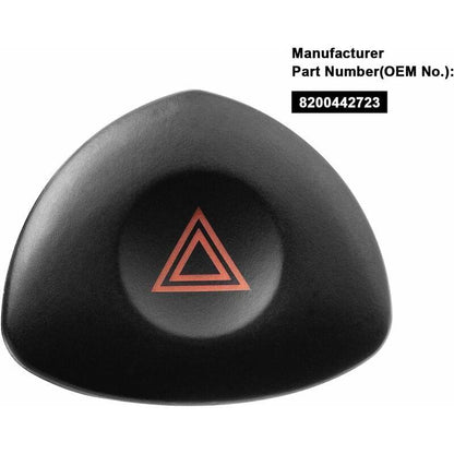 Warning Button Clio 2 Hazard Lights Warning Button For Clio Mk 2 Black 8200442723.