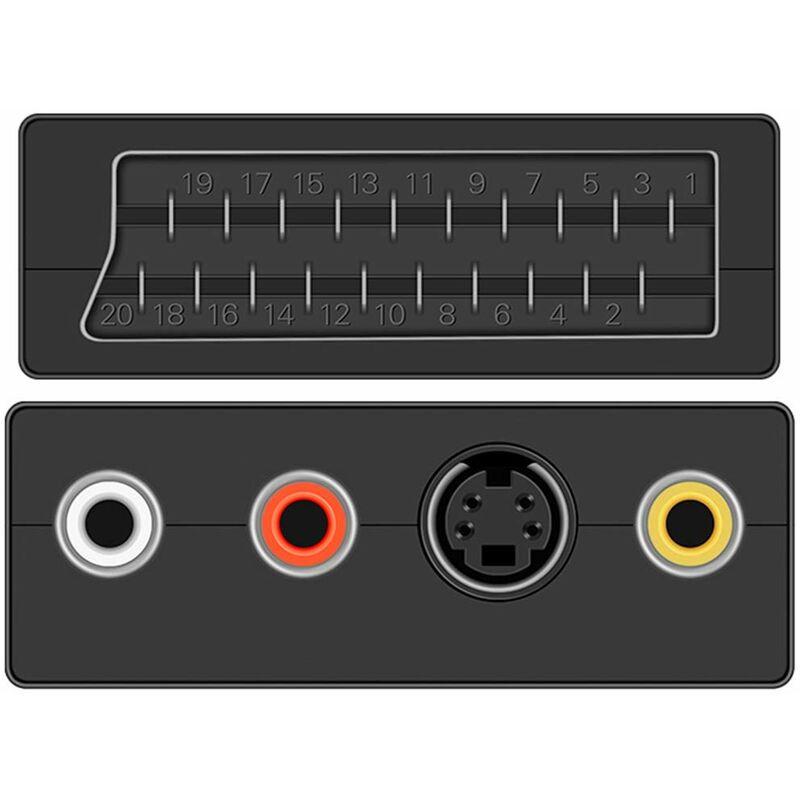 1.5M Scart To 3Rca Male Cable, Scart Male To Rca Male Switchable Audio Video Av Cable Adapter Converter Audio Video For.