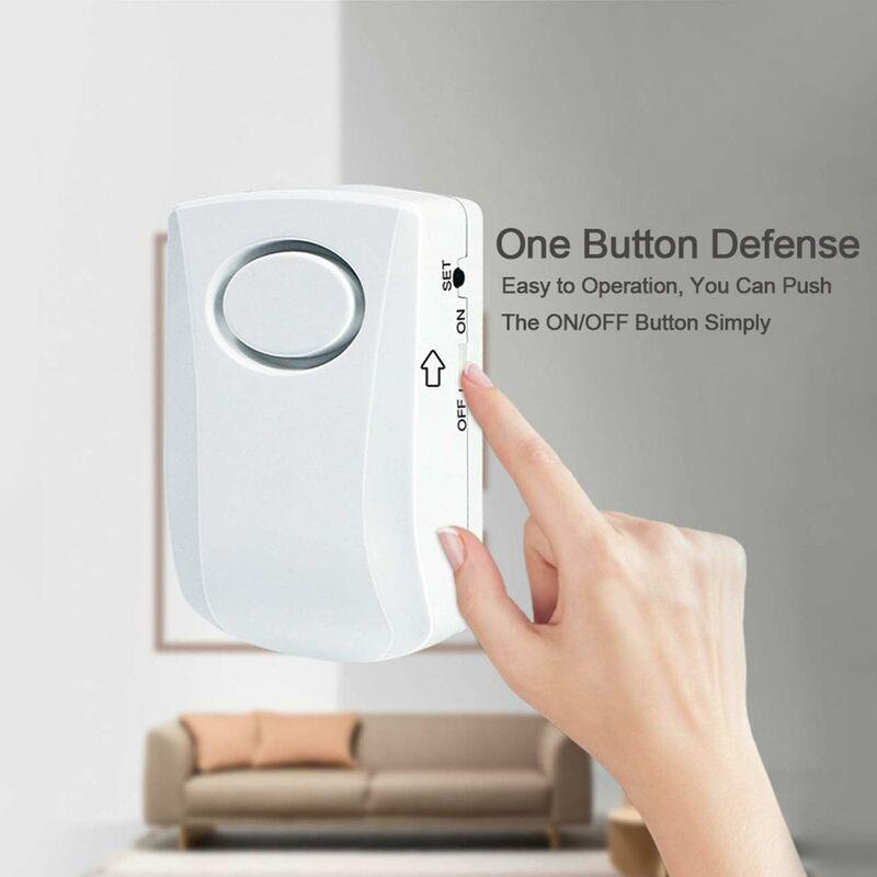 Water Leak Alarm 130Db, 95Cm Long Cable With Sensor, Home Security Water Leak Detection Alarm, Battery Included.