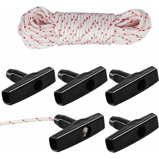 Starter ROpe/Pull Cord (3.5Mm 10M) With Starter Handle, Lawn Mower, Lawn Mower, Chainsaw, Brush Cutter, Universal Engine.