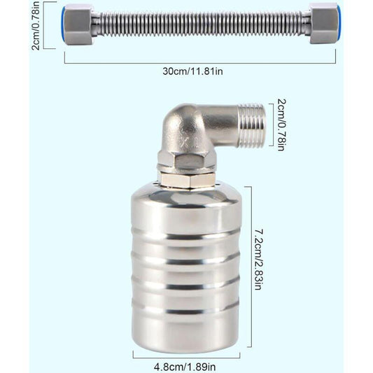 304 Stainless Steel Fully Automatic Float Valve, Automatic Water Level Controller For Water Tank, Mini Stainless Steel.