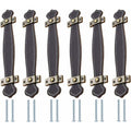 Leather Handle 6 Pieces Leather Handles For Furniture Leather Door Handle Leather Drawer Handles Cabinet Handle For