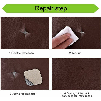 Leather Repair Patch, 1 ROll Self Adhesive Pu Leather Repair Patch First Aid Kit For Car Seat Sofa Furniture Jackets.
