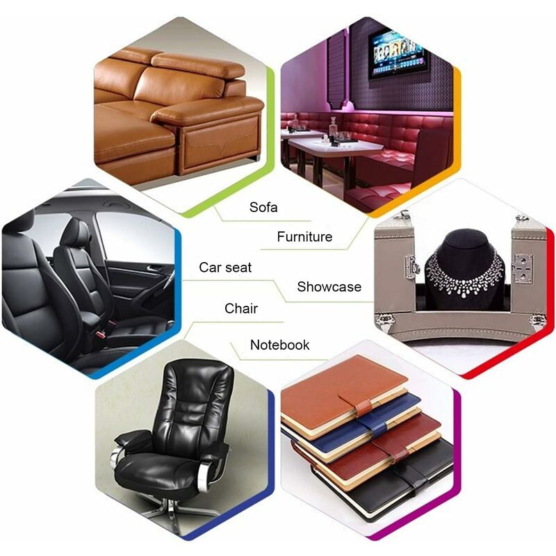 Leather Repair Patch, 1 ROll Self Adhesive Pu Leather Repair Patch First Aid Kit For Car Seat Sofa Furniture Jackets.