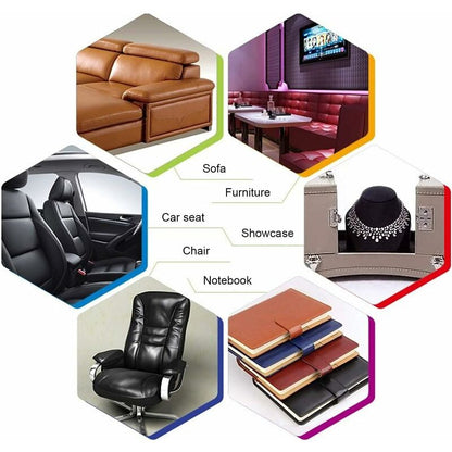 Leather Repair Patch, 1 ROll Self Adhesive Pu Leather Repair Patch First Aid Kit For Car Seat Sofa Furniture Jackets.