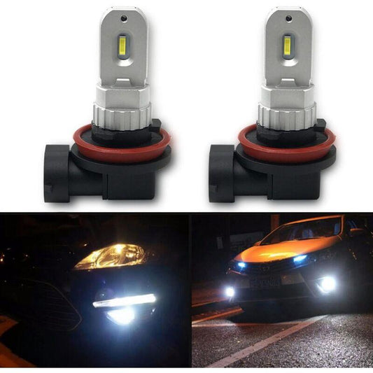 H11 H8 H9 H16 LED Fog Light Bulb, Pure White 6000K, Error Free Odb 12W 1200Lm LED DAytime Running Lights For Vehicle.