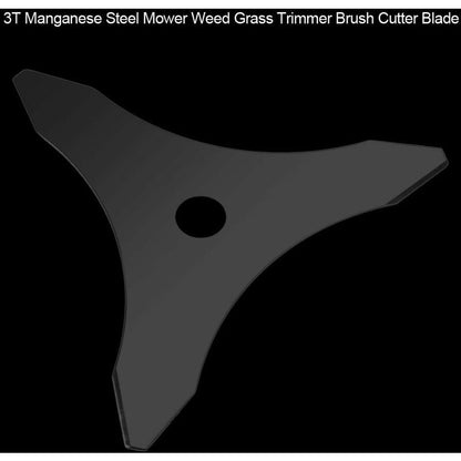 3 Teeth Outdoor Trimmer Head Manganese Steel Brush Blade Lawn Machine Accessories For 25.4Mm Diameter Brush Cutter