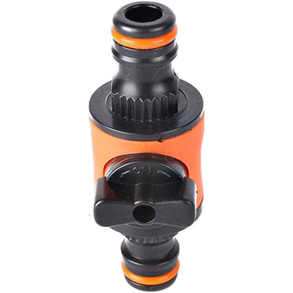 2 pcs Garden Hose Quick Connectors Gardening Fittings Quick Connectors For Water Hoses Double Nipple With Switch Valve