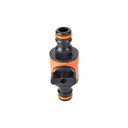 2 pcs Garden Hose Quick Connectors Gardening Fittings Quick Connectors For Water Hoses Double Nipple With Switch Valve