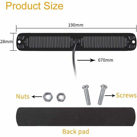 2 X 24LED Strobe Lights 12-24V Ultra Slim Emergency Hazard Light LED Emergency Strobe Lamp For Construction Truck Car.