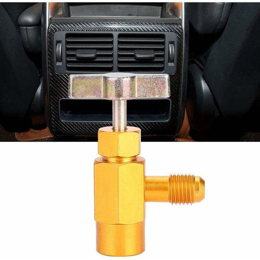 1/4" Sae Thread Adapter R-134A R-134 Ac Refrigerant Tap Can Dispenser Valve Tool 1/2" Acme Thread.