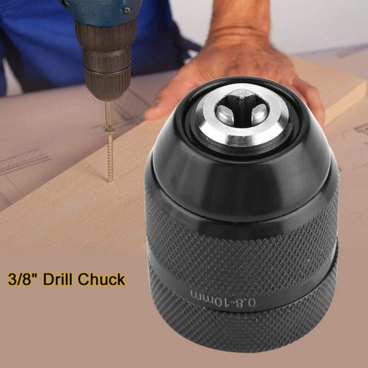3/8 Drill Chuck, 0.8Mm-10Mm Shank Conversion Chuck, Electric Drill Chuck Adapter, Thread Keyless Drill Chuck For Hand.