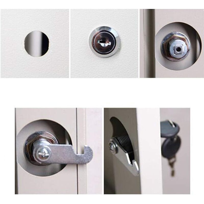 Cam Lock Cylinder, 8 pcs Mailbox Lock With 16 Keys Cabinet Door Lock Cam Lock Barrel For Mailbox Drawer Cabinet