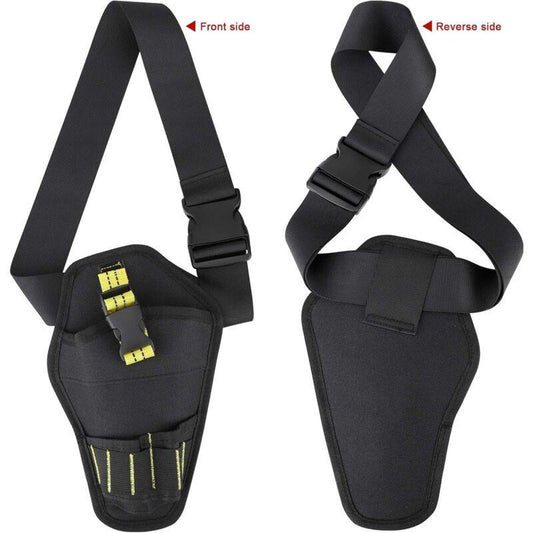 Tool Belt, Tool Holster Belt With Adjustable Belt And Open Loops For Storing Tools And Drill.