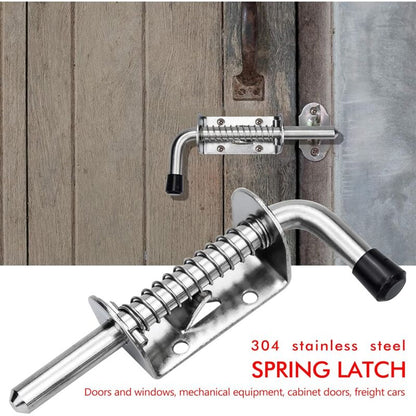 2 pcs Garage Door Lock Spring Latch Steel Spring Bolts Door Latches And Bolts 128Mm For Garage Door Garden Shed