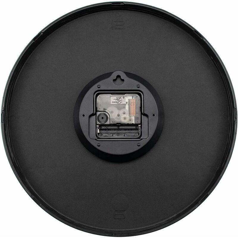 12 Inch Modern Wall Clock, Battery Operated Silent Quartz Kitchen Clock ROund Easy To Read For Home/Office/School,