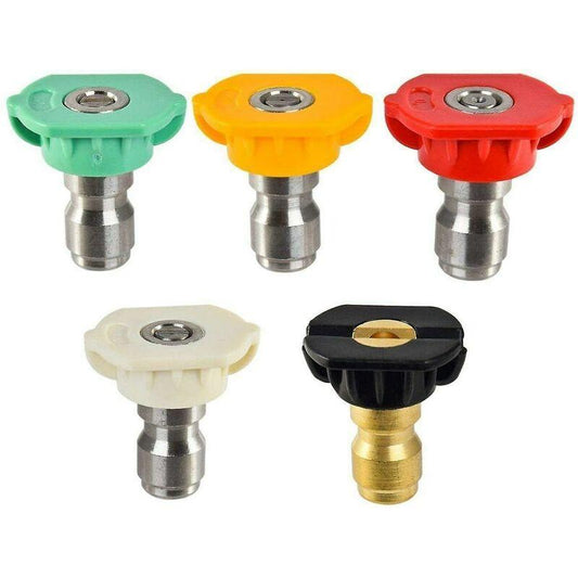 Pressure Washer Spray Nozzle Tips, 1/4 Degree Quick Connect, Multi-Degree Pressure Washer Parts.