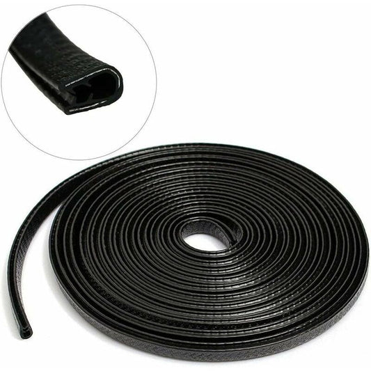 Car Door Edge Guards 4M Car Bumper Protector Rubber And Metal U Shape Door Edge Guard Strip Cars Boat.