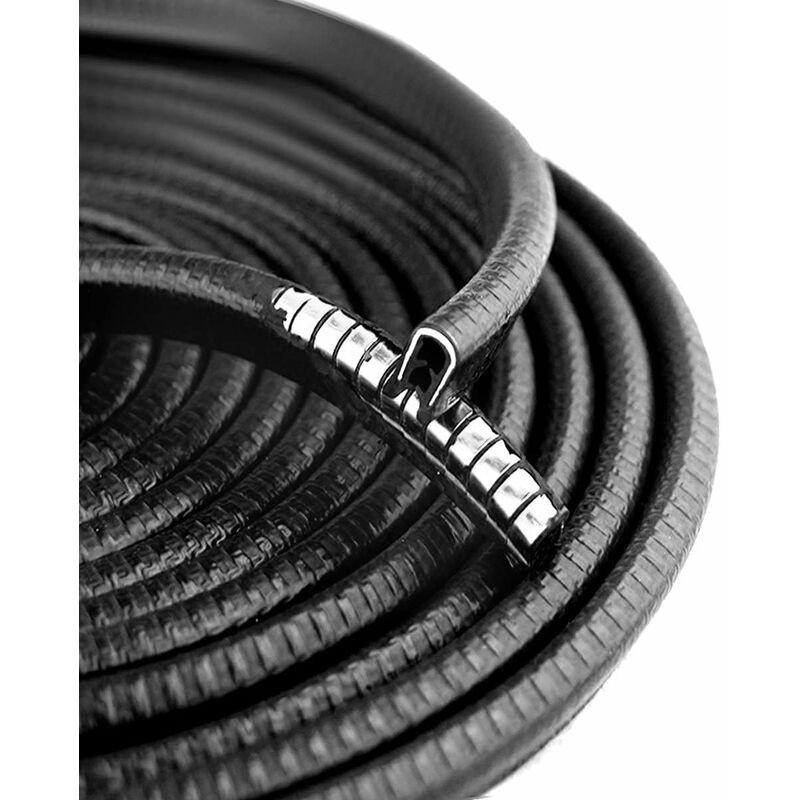 Car Door Edge Guards 4M Car Bumper Protector Rubber And Metal U Shape Door Edge Guard Strip Cars Boat.