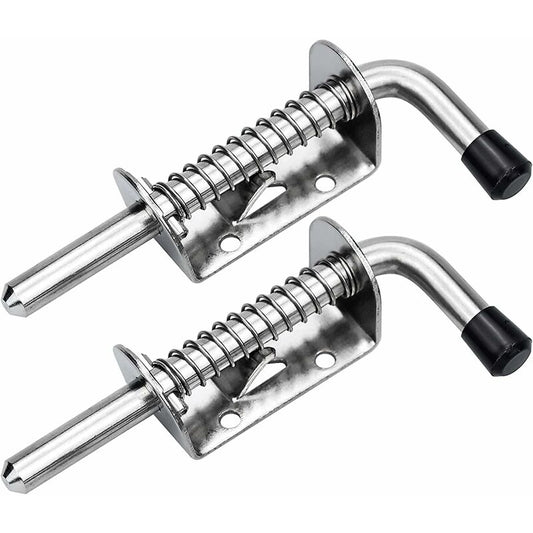 2 pcs Garage Door Lock Bolt Spring Latch Steel Spring Bolts Door Latches And Bolts 128Mm For Garage Door Garden Shed