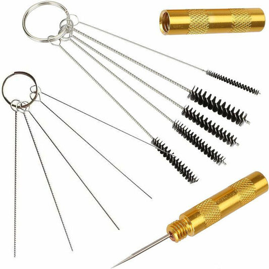 Cleaning Brush - 5 Different Brushes For Cleaning Airbrushes + 5 Different Needles For Cleaning And Cleaning Brushes..