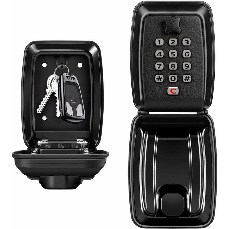 Outdoor Security Key Box, Large Wall Mounted Key Box With 12 Digit Code, Waterproof And Rustproof Security Key Box For.