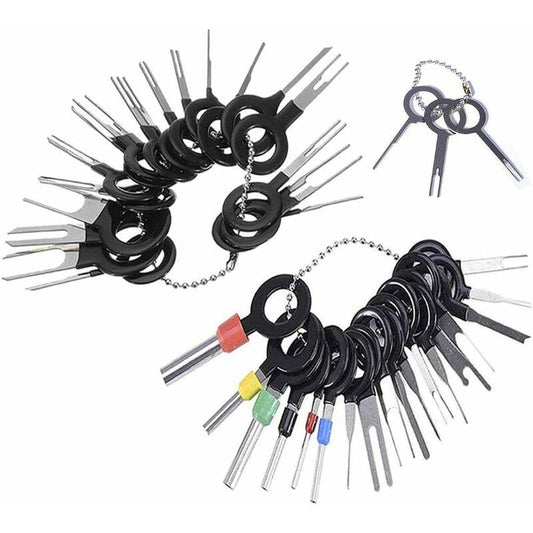 39 pcs Terminal Removal Tool Kit Terminal Removal Tool Connector Pin Extractor Car Electrical Wiring Crimp Connector.