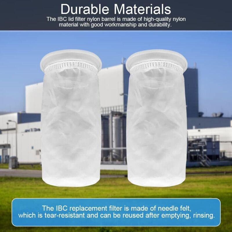 2 pcs Nylon Ibc Filter, Ibc Rainwater Tank Filter Washable Ibc Replacement Filter Nylon Lid Filter - Ibc Tank Lid.